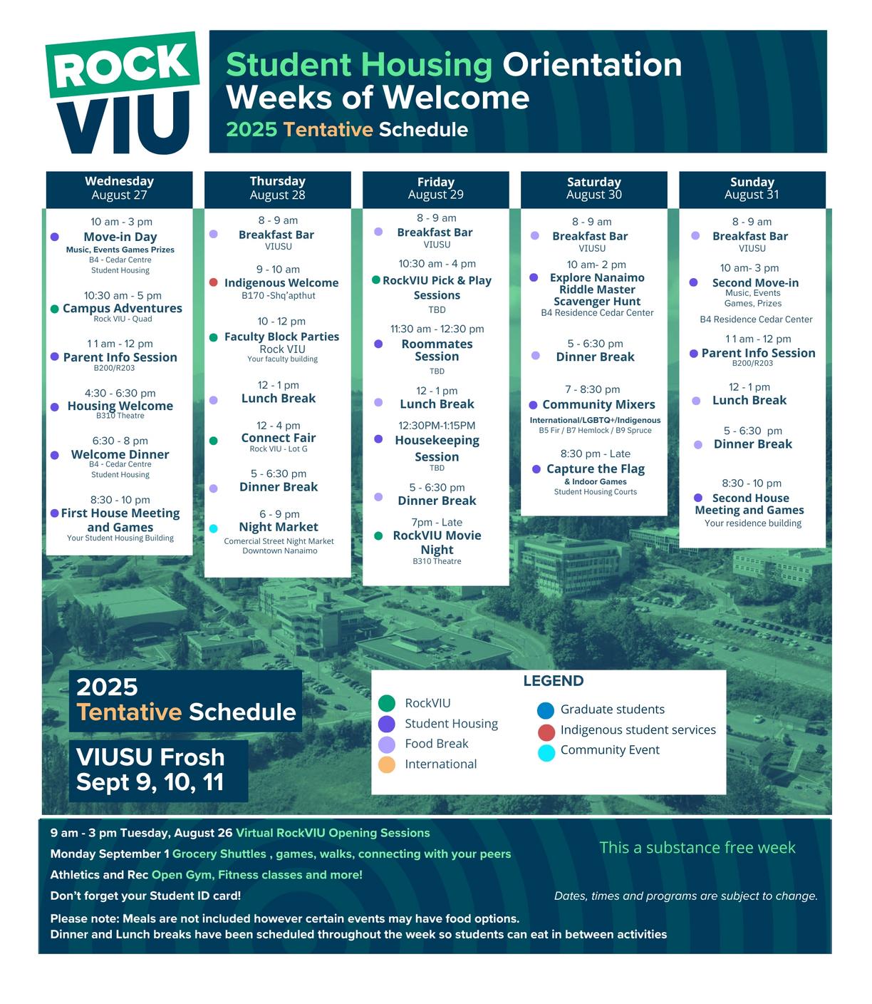 student housing orientation 2025